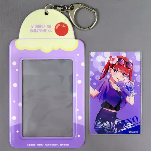 中野二乃 アクリルシートホルダー＜Resort Mood＞ 「五等分の花嫁∽ Resort Mood in アトレ秋葉原」