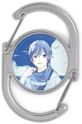 KAITO 初夏のお出かけver. Art by かとうれい 描き下ろしイラスト ガラスカラビナ 「ピアプロキャラクターズ」