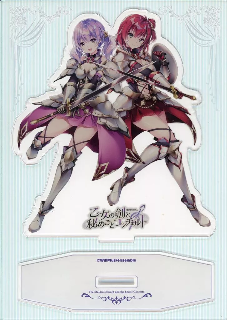 [単品] 卯花陽菜＆小柴杏奈 特製アクリルスタンド 「PCソフト 乙女の剣と秘めごとコンチェルト ROYAL EDITION」 同梱特典