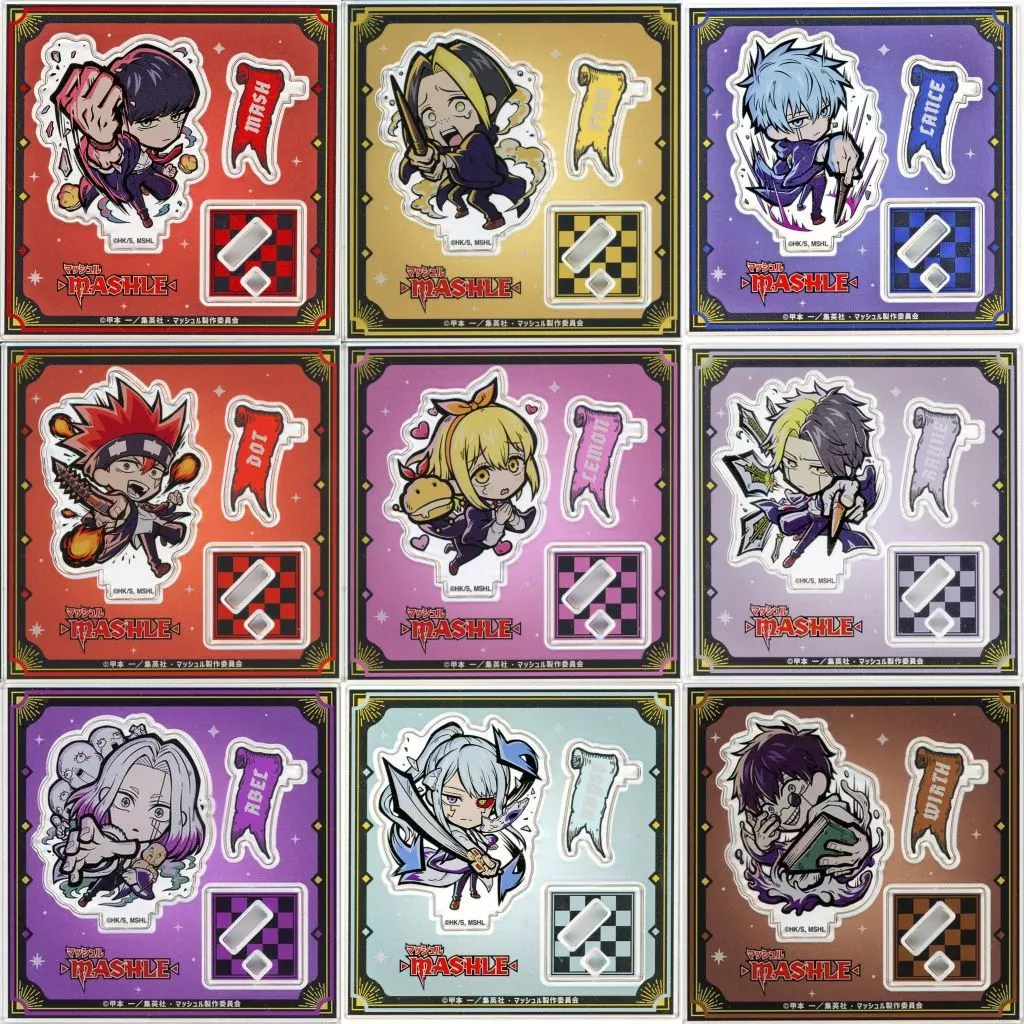 アクリルスタンド・アクリルパネル　全9種セット 「マッシュル-MASHLE- in E-DINER PUMP UP DINER イートゥーン トレーディングアクリルスタンド」