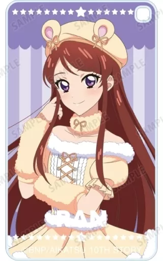 紫吹蘭 「アイカツ! 10th STORY ～未来へのSTARWAY～ アニマルコーデフェア in アニメイト 描き下ろしイラスト アニマルコーデver. トレーディングスクエアアクリル」
