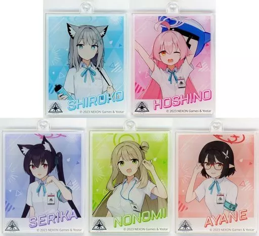 全5種セット 「ブルーアーカイブ 2.5th Anniversary POP UP STORE inアキバCOギャラリー トレーディング描き下ろしアクリル」