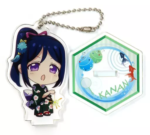 松浦果南 「セガコラボカフェ ラブライブ!サンシャイン スタンド付きアクリル(浴衣デフォルメ)」