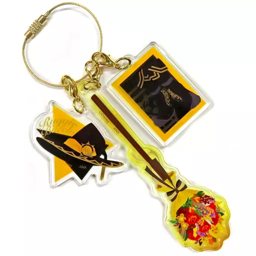 ラギー・ブッチ ブルームバースデー箒のワイヤーアクリルチャーム 「ディズニー ツイステッドワンダーランド」 ラギーの誕生日記念グッズ