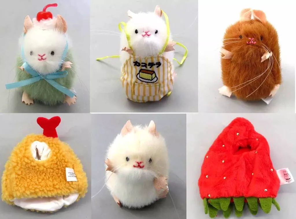 全6種セット 「アートユニブテクニカラー ねずみのぬいぐるみ＆着ぐるみコレクション」