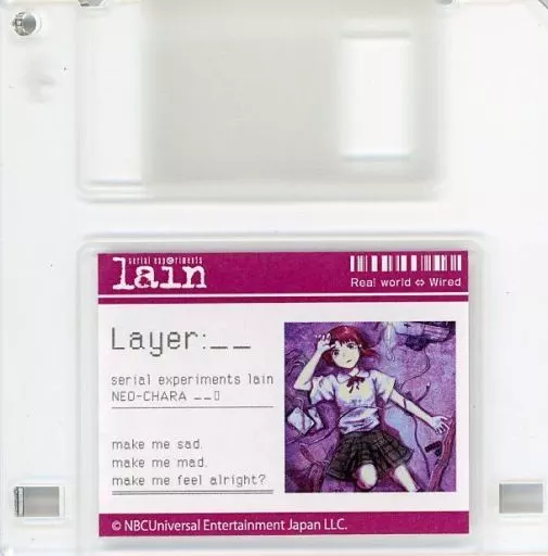 岩倉玲音(Fデザイン) アクリル 「DMMスクラッチ! serial experiments lain 【NEO-CHARA】」 C-6賞