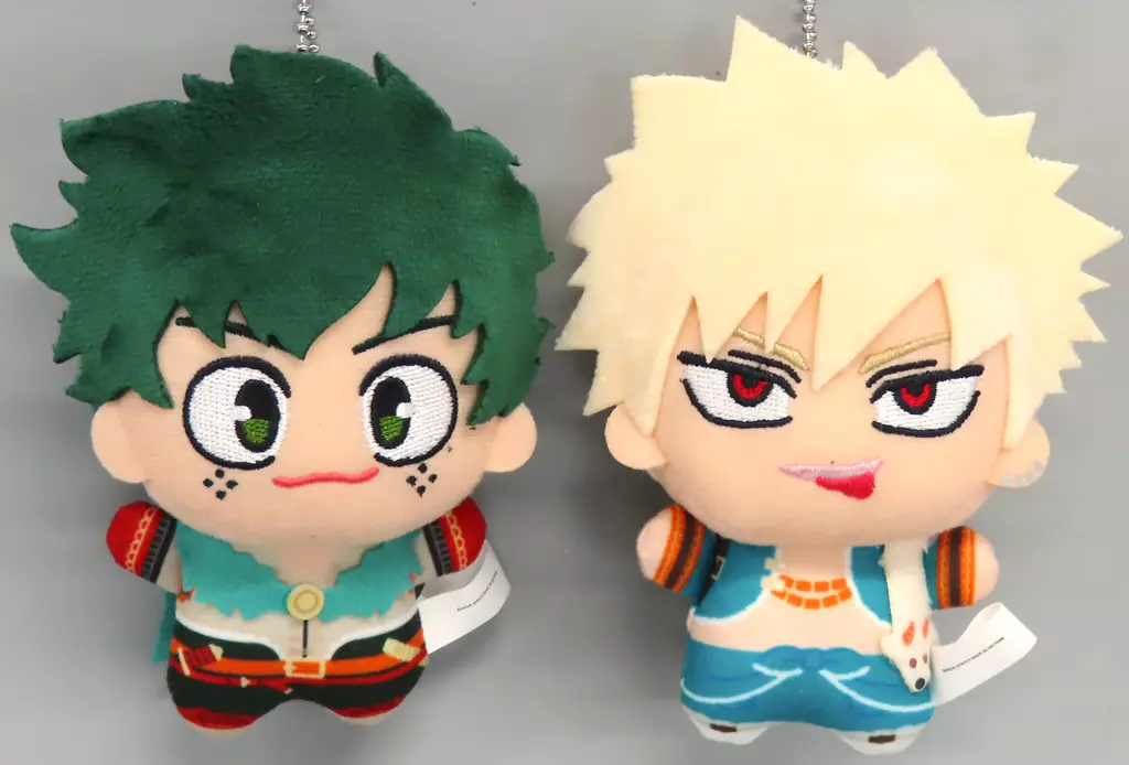 キーホルダー　緑谷出久＆爆豪勝己(ファンタジー衣装Ver.) ちびぐるみ2体セット 「僕のヒーローアカデミア」 週刊少年ジャンプ 2023年9月4日号応募者全員サービス