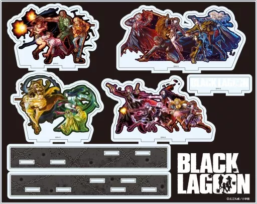BLACK LAGOON ジオラマ　アクリルスタンド 3個セット 原作の名場面をグッズ化！『BLACK LAGOON』アクリルジオラマ、アクリル