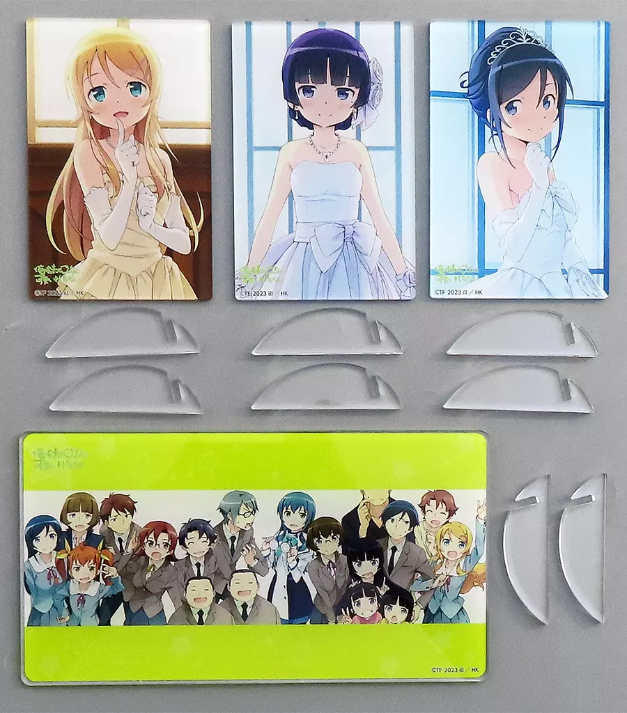 アクリルスタンド・アクリルパネル　全4種セット アクリルプレート 「くじ引き堂 俺の妹がこんなに可愛いわけがない 15周年記念 オンラインくじ」 A賞