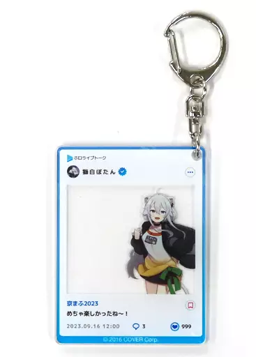 獅白ぼたん ホロプラス風アクリル 「バーチャルYouTuber ホロライブ」 京都国際マンガ・アニメフェア2023(京まふ)グッズ