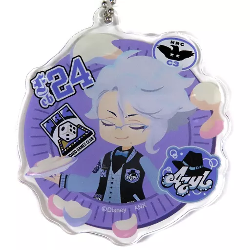 アズール・アーシェングロット 「ディズニー ツイステッドワンダーランド プレミアムバースデー2023 POP UP SHOP in アニメイト デフォルメアクリルチャームコレクション(ユニオンバースデー ver.)」