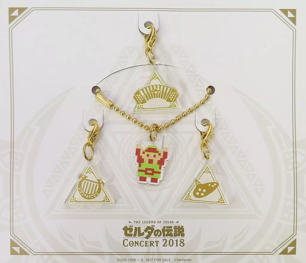 ロゴ アクリルチャーム(4種セット) 「CD ゼルダの伝説 コンサート 2018 Blu-ray付初回数量生産限定盤」 同梱特典
