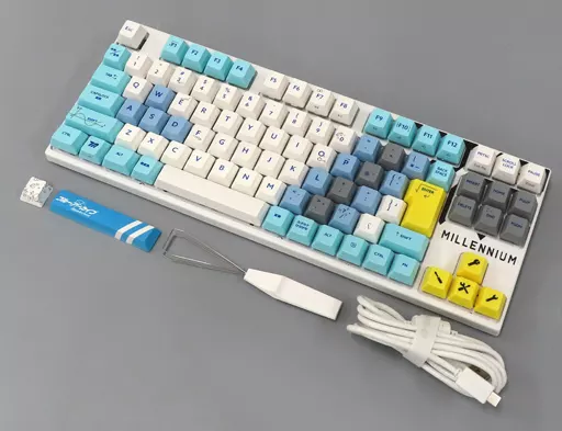 家電サプライ　ミレニアムサイエンススクール キーボード 日本語配列 グリーン軸 「ブルーアーカイブ×ふもコレ」