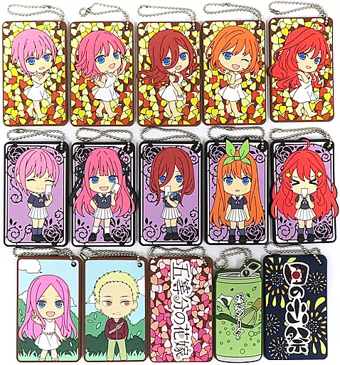 全15種セット ラバーコレクション きゅんキャラいらすとれーしょんず 「一番くじ 映画 五等分の花嫁 ～巡りの軌跡～」 H賞
