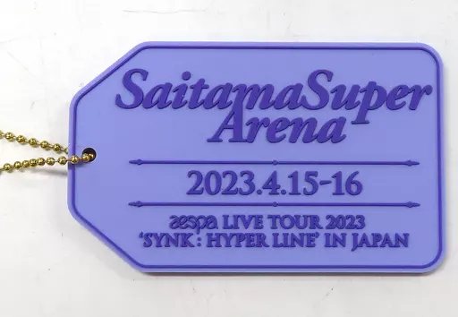 aespa 会場限定ラバー さいたまスーパーアリーナ 「aespa LIVE TOUR 2023 ‘SYNK ： HYPER LINE’ in JAPAN」