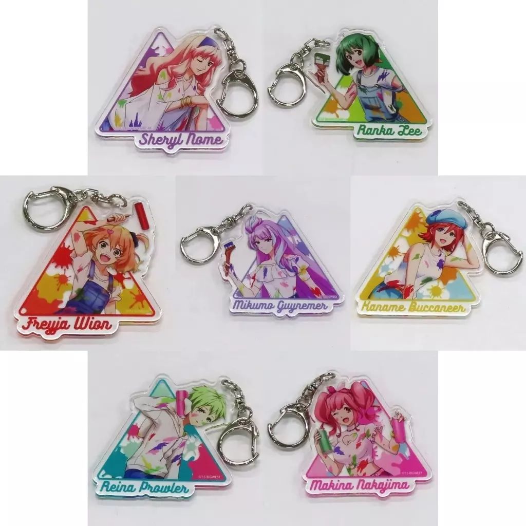 全7種セット 「『マクロスF』『マクロスΔ』 POP UP STORE in 池袋スキマストア アクリル 01.ペイントver.」
