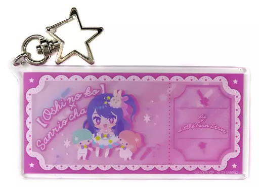 星野アイ＆リトルツインスターズ 星型ナスカン付きデカアクリル 「【推しの子】×サンリオキャラクターズ POP UP SHOP」