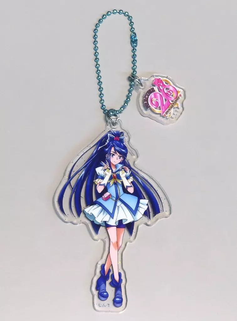 10.キュアアクア 20周年アニバーサリー ラメ入りアクリルキーチェーン 「プリキュアシリーズ」 プリティストア限定