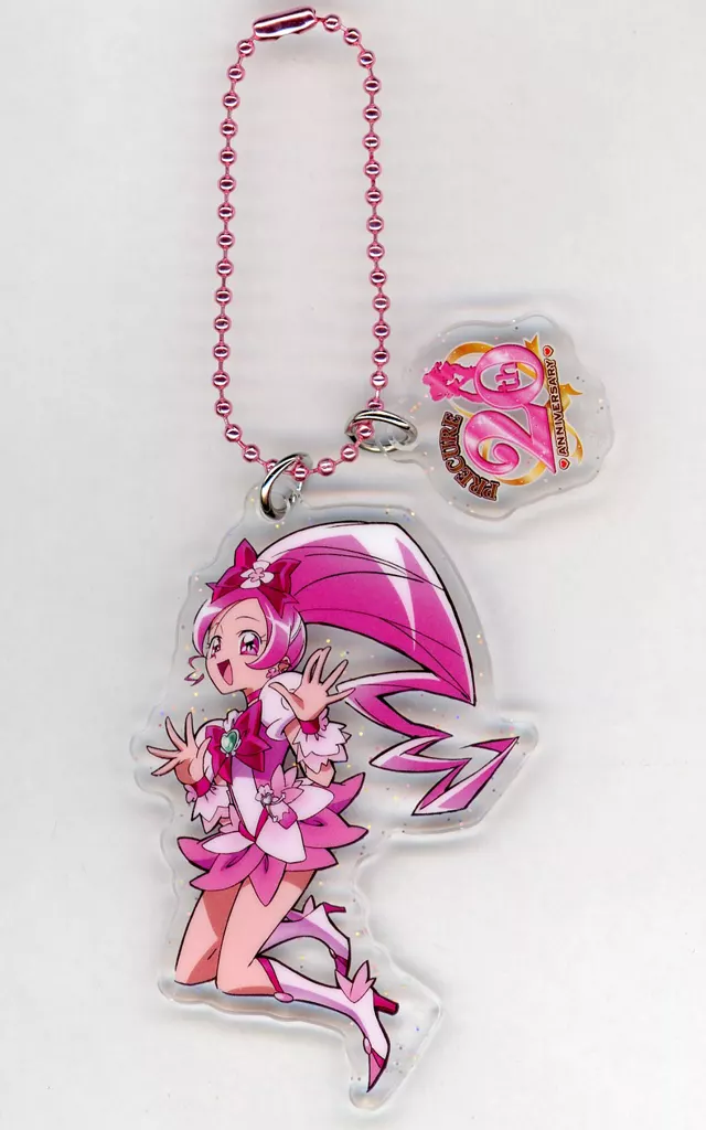 16.キュアブロッサム 20周年アニバーサリー ラメ入りアクリルキーチェーン 「プリキュアシリーズ」 プリティストア限定