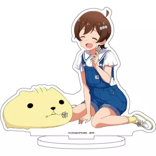 02.木下ひなた＆ひだまりさん(描き下ろしイラスト) キャラアクリルフィギュア 「アイドルマスター ミリオンライブ!×カピバラさん」