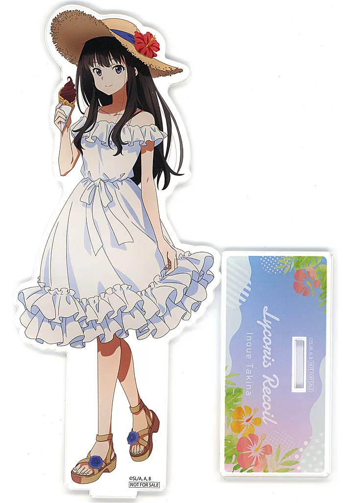 アクリルスタンド・アクリルパネル　井ノ上たきな 描き下ろしBIGアクリルフィギュア バカンス ver. 「リコリス・リコイル POP UP SHOP 喫茶リコリコ出張所」 会場限定抽選会B賞