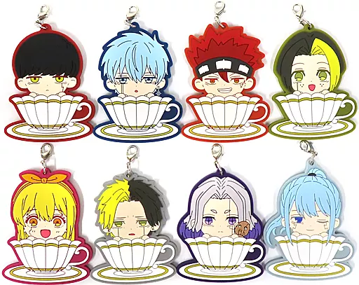 全8種セット ラバー 「タイトーくじ マッシュル-MASHLE- Magical Tea Time」 G賞