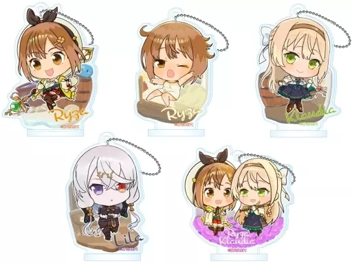 全5種セット 「ライザのアトリエ～常闇の女王と秘密の隠れ家～ とじコレ アクリルキーチェーン」