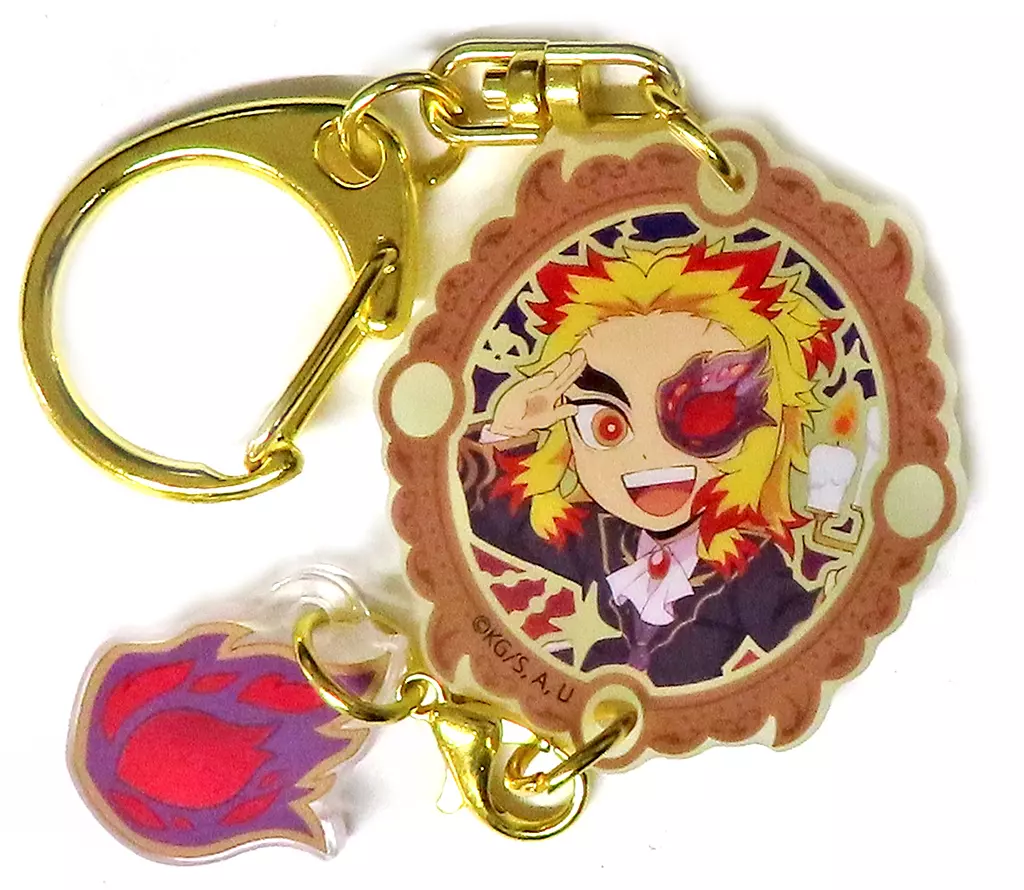 煉獄杏寿郎 「鬼滅の刃×ufotable cafe ハロウィン 2023 ～仮面舞踏会～ ランダム蓄光ゆらゆらチャームA」