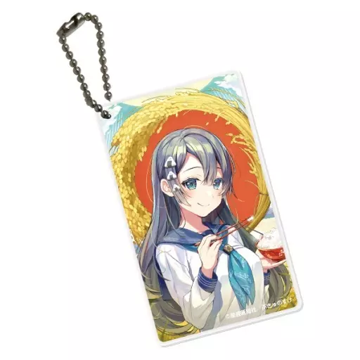 末永く白米が食べられますように(ぷきゅのすけ) 2WAYアクリルカードチャーム 「絵師100人展 13」