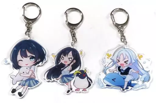 橘藍魚＆内海日輪＆鬼切畑葵 オリジナルアクリル3種セット 「PCソフト 彼方の人魚姫」 ソフマップ購入特典