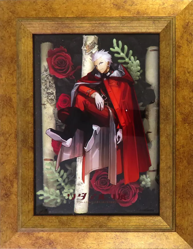 無銘 フラワーフレームアート 「ワダアルコ展 Fate ＆ Fate/EXTRA ART WORKS」(正面フレームに汚れ有り)