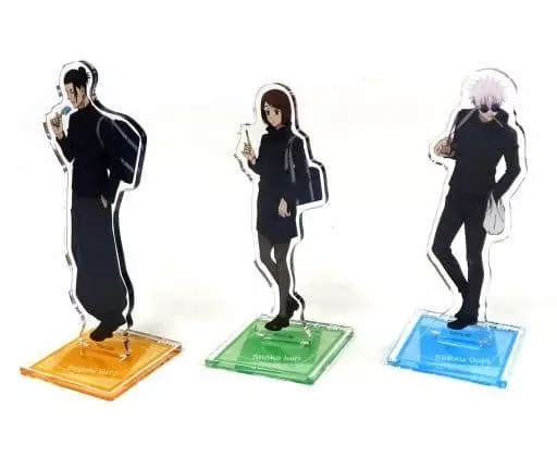 アクリルスタンド・アクリルパネル　[単品] 五条悟＆夏油傑＆家入硝子 描き下ろしアクリルスタンド全3種セット 「Blu-ray/DVD 呪術廻戦 懐玉・玉折 第1巻～2巻」 楽天ブックス連動購入特典
