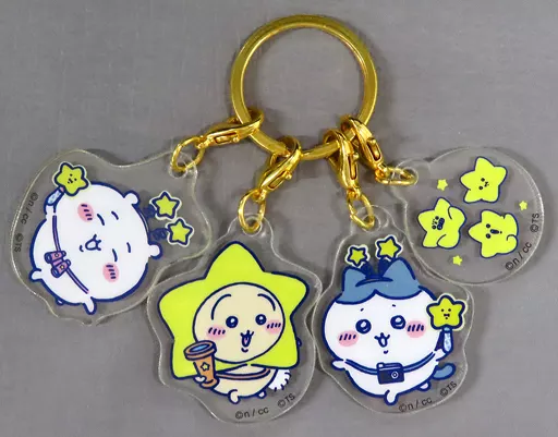 集合(なかよし) 4連アクリルチャーム 「ちいかわ なんか小さくてかわいいやつ×東京スカイツリー ちいかわ☆星ふるスカイツリー」