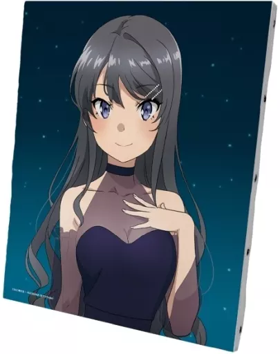 桜島麻衣(星空ドレスver.) 描き下ろしイラスト キャンバスボード 「青春ブタ野郎はおでかけシスターの夢を見ない」