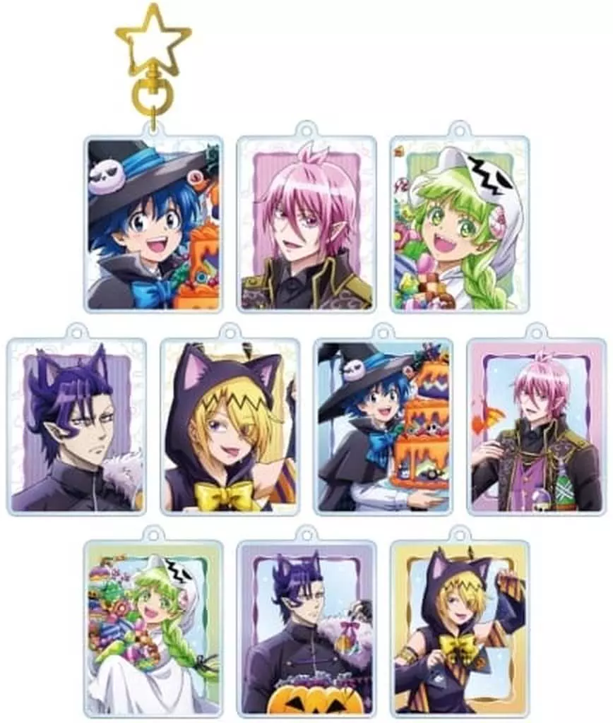 全10種セット 「魔入りました!入間くん POP UP SHOP in TOWER RECORDS 描き下ろしイラスト ハロウィンver. トレーディングアクリル」