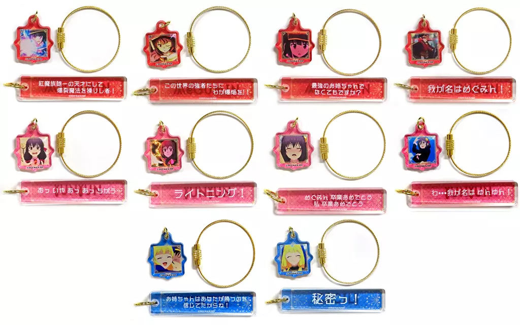 全10種セット 「この素晴らしい世界に爆焔を! メモリアルアクリルプレートコレクション」