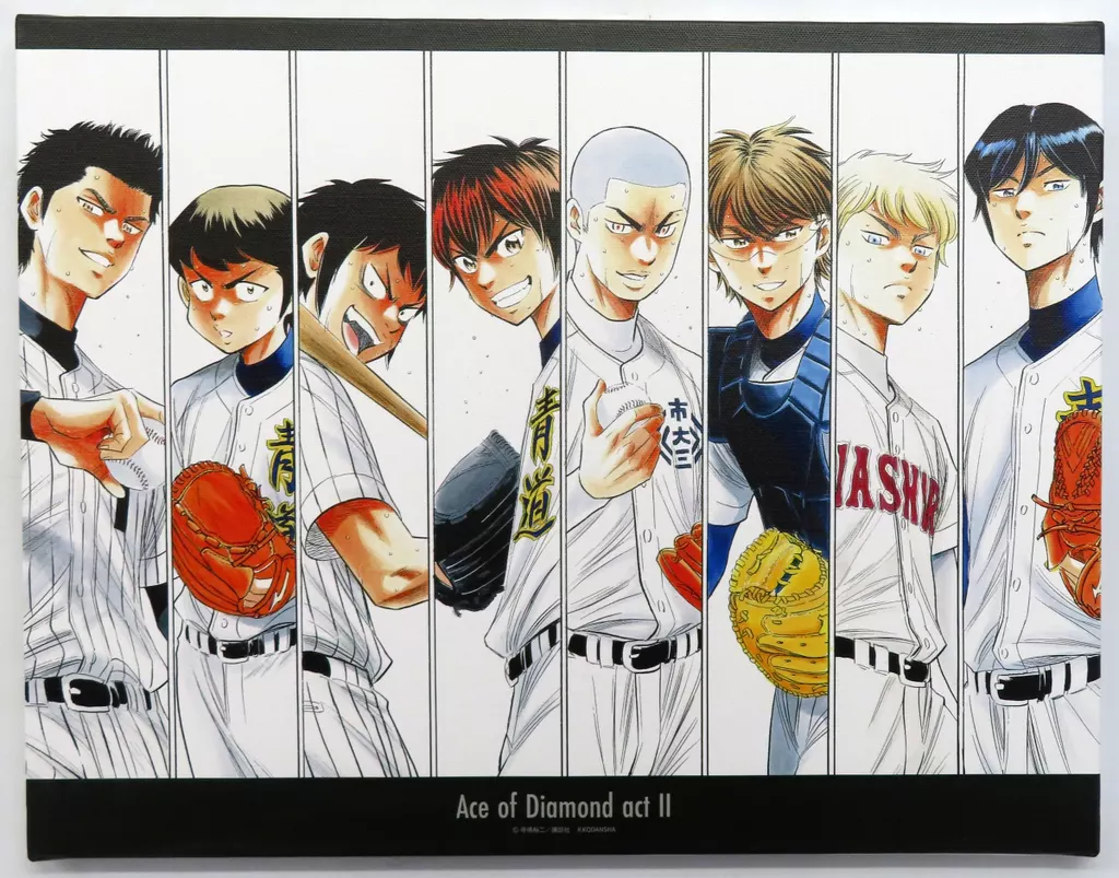 くじ引き堂 ダイヤのA オンラインくじ S賞 F6キャンバスアート 2種セット ダイヤのA オンラインくじ | くじ引き堂