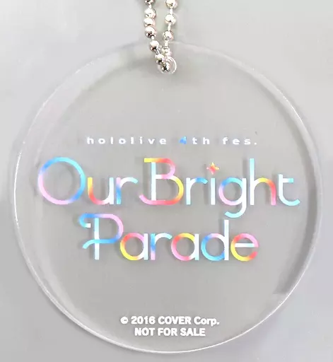 ロゴ アクリル 「Blu-ray バーチャルYouTuber ホロライブ / hololive 4th fes.Our Bright Parade」 購入特典