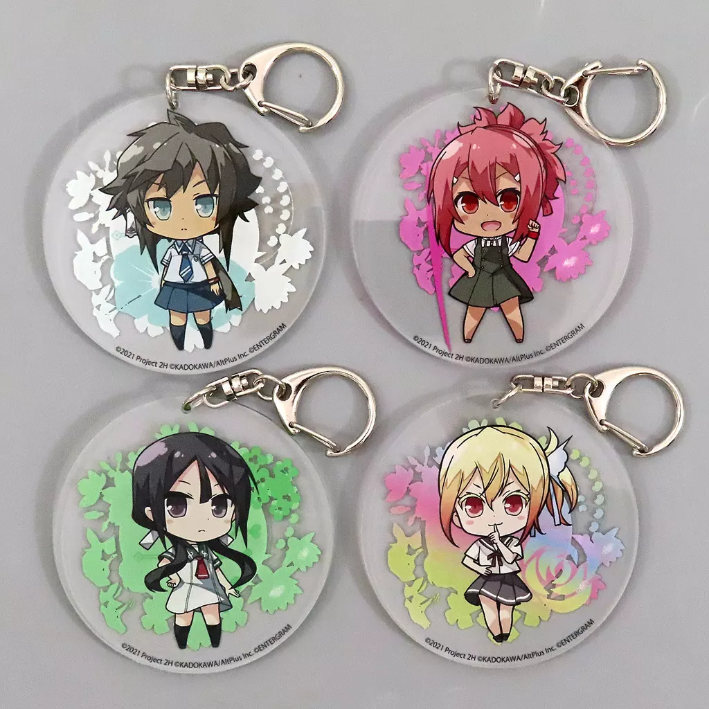 集合 オリジナルアクリルセット(4種) 「PS4/Switchソフト 結城友奈は勇者である 花結いのきらめき 下巻 ファミ通DXパック 3Dクリスタルセット」 同梱特典