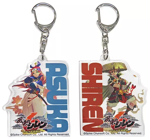 シレン＆アスカ オリジナルアクリル(2種) 「Switchソフト 不思議のダンジョン 風来のシレン6 とぐろ島探検録 ファミ通DXパック 3Dクリスタルセット」 同梱特典