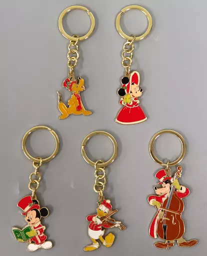 集合 キーチェーンセット(5個セット) 「ディズニー・クリスマス2023」 東京ディズニーリゾート限定
