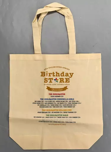 ロゴ Reusable shopping bag ～December ver.～ 「THE IDOLM＠STER SERIES Birthday STORE～December～」