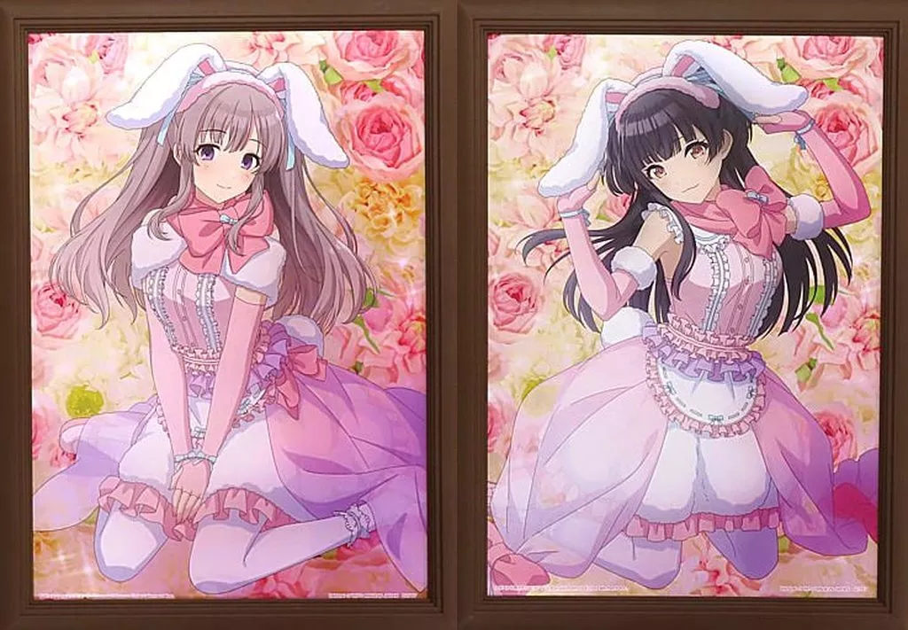 全2種セット ラビットピンクスタイル 描きおろしフレームスタンド 「一番くじ アイドルマスター シャイニーカラーズ」 A賞