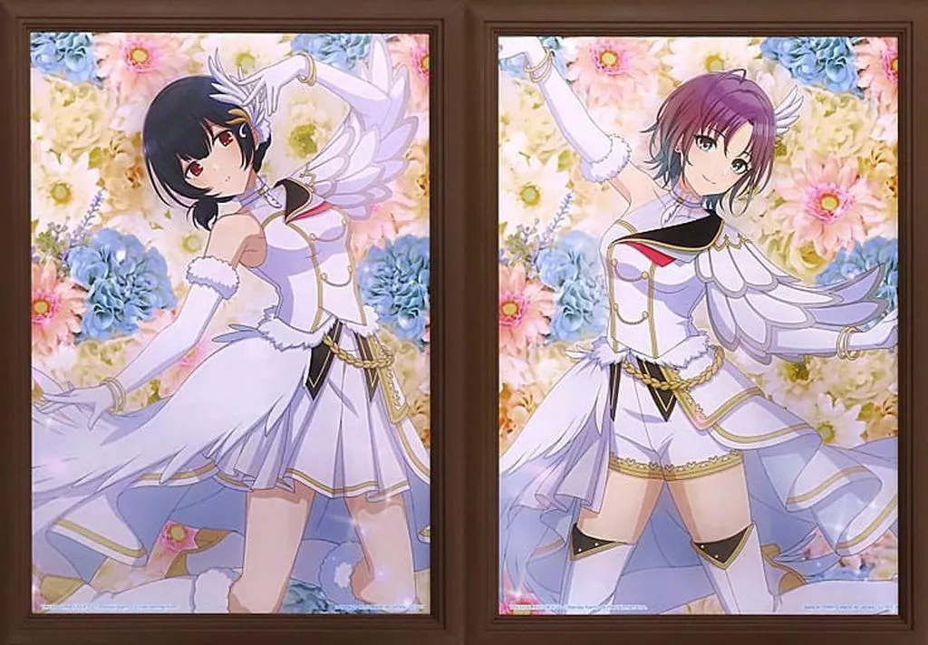 全2種セット スワンホワイトスタイル 描きおろしフレームスタンド 「一番くじ アイドルマスター シャイニーカラーズ」 B賞