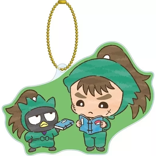 中在家長次×バッドばつ丸 BIGアクリル 「忍たま乱太郎×サンリオキャラクターズ」