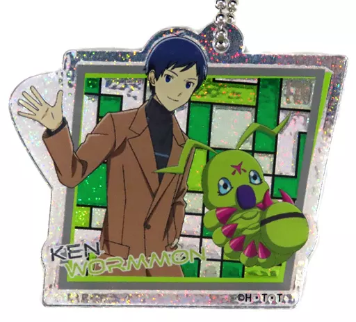 一乗寺賢/ワームモン 「デジモンアドベンチャー02 THE BEGINNING トレーディンググリッターチャームキーチェーン」 劇場グッズ