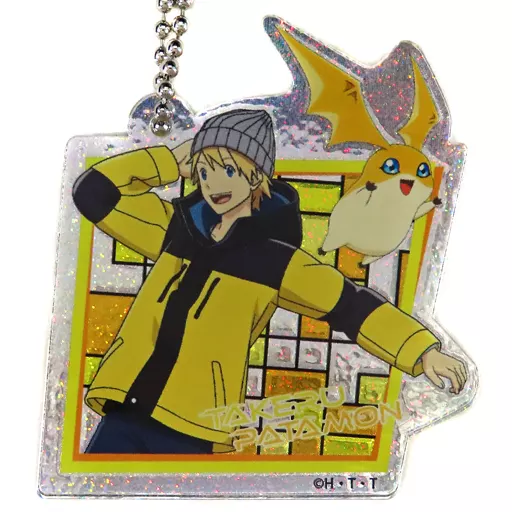 高石タケル/パタモン 「デジモンアドベンチャー02 THE BEGINNING トレーディンググリッターチャームキーチェーン」 劇場グッズ