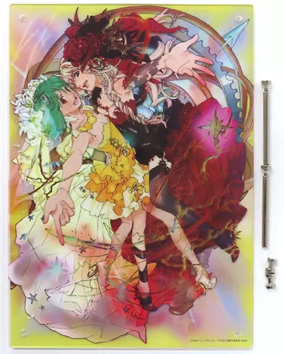 ランカ＆シェリル アクリルアートパネル 「はじまりのカフェ マクロスなつかし画廊～10年たったらこうなった～」