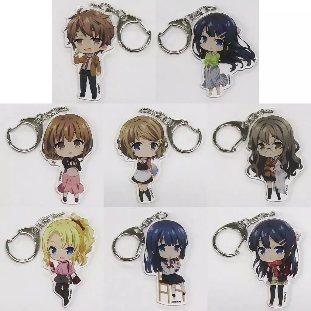 全8種セット 「青春ブタ野郎はランドセルガールの夢を見ない アクリルチャーム」 劇場グッズ