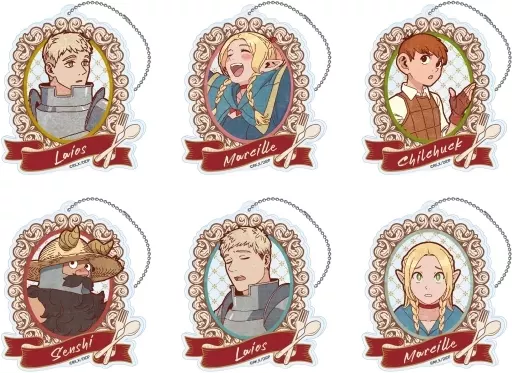 全6種セット 「ダンジョン飯 ヴィンテージシリーズ アクリルキーチェーン」